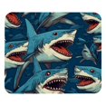 thumbnail image 1 of Shark Gaming Mouse Pad, Mouse Mat, Mouse Pad - Square, 8.3x9.8 Inch, Printed, Non-Slip Rubber Bottom - Suitable for Office and Gaming, 1 of 6