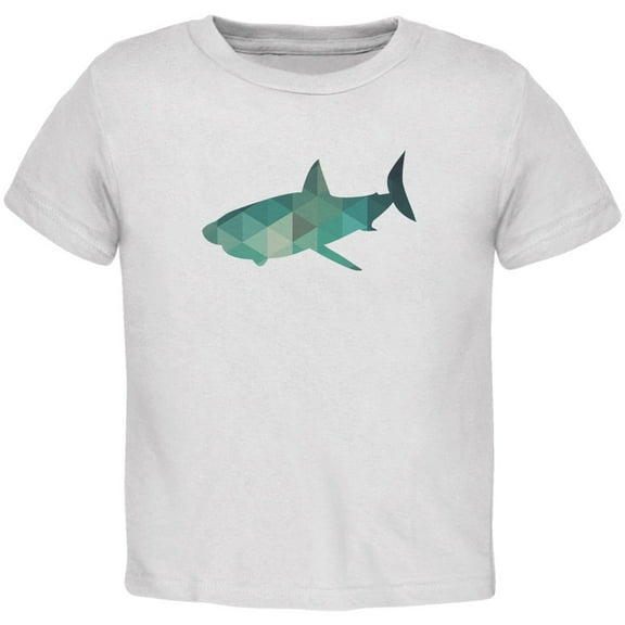 Shark Geometric White Toddler T-Shirt - 3T