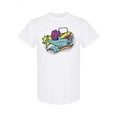 thumbnail image 1 of Shark Graffiti T-Shirt Women -Image by Shutterstock, Female Large, 1 of 2