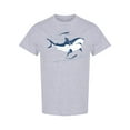 thumbnail image 1 of Shark Graphic T-Shirt Men -Image by Shutterstock, Male 3X-Large, 1 of 2