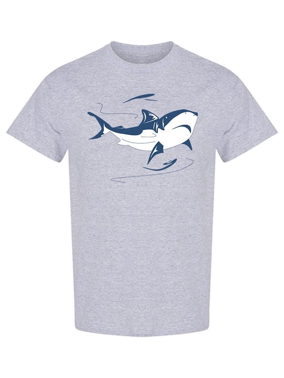 Shark Graphic T-Shirt Men -Image by Shutterstock, Male Medium