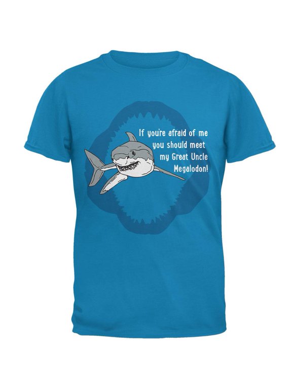 Shark Great White Great Uncle Megalodon Mens T Shirt Sapphire SM