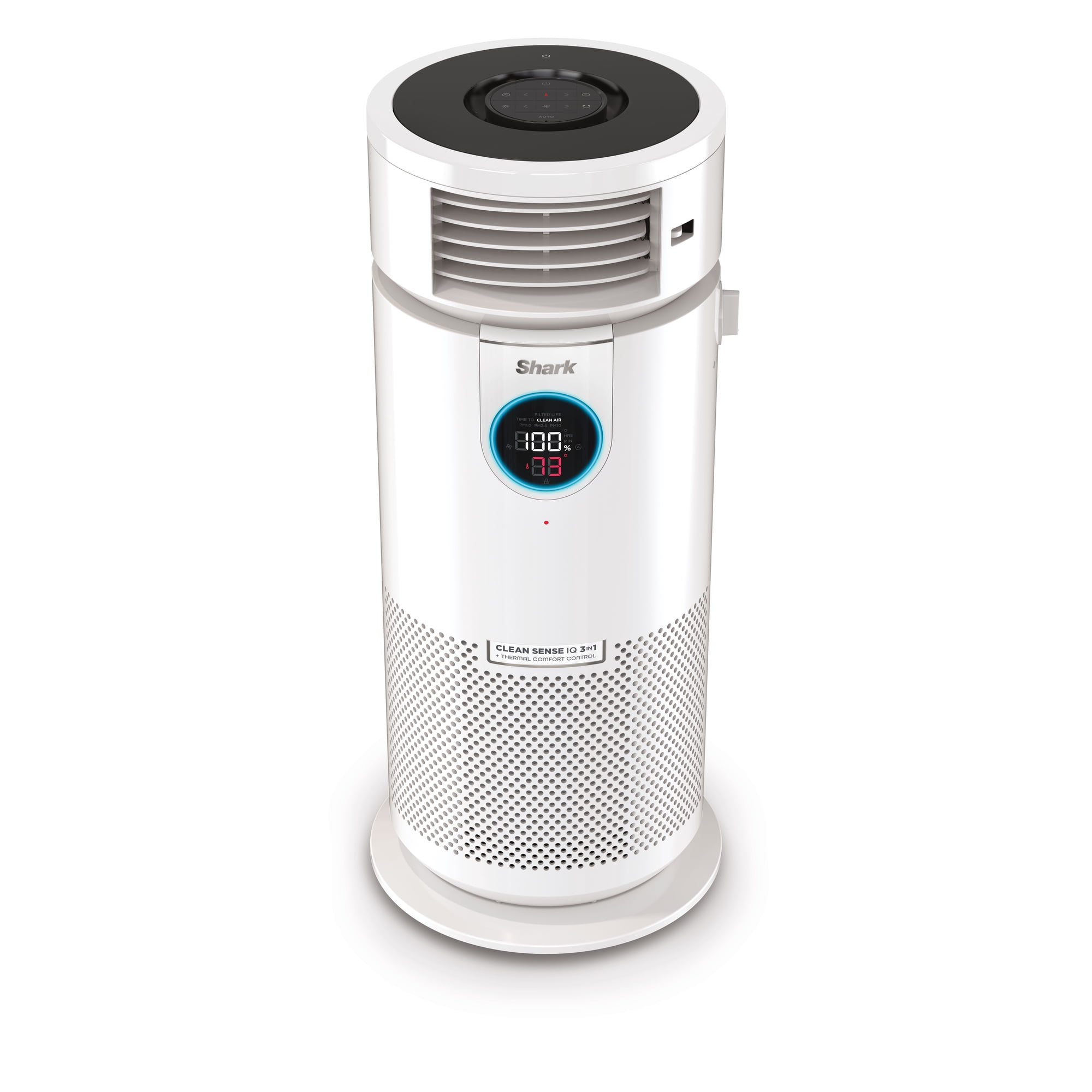 Shark HC450 3-in-1 Clean Sense Air Purifier, Heater u0026 Fan, HEPA Filter, 500  Sq ft, Oscillating, Small Room, Bedroom, Office, Captures 99.98% of  Particles for Clean Air, Dust, Smoke u0026 Allergens, White -