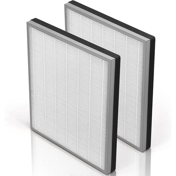 Shark HE400 Filter Replacements - 2 Packs, Compatible with Shark Air Purifier 4, Smart True HEPA Air Cleaner for Home, H13 HEPA, Honey-comb Carbon Pre-Filter