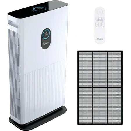 Shark - Air Purifier 6 With Anti-Allergen HEPA Filter Advanced Odor Lock, 1,200 sq. ft., Smart Sensing - White