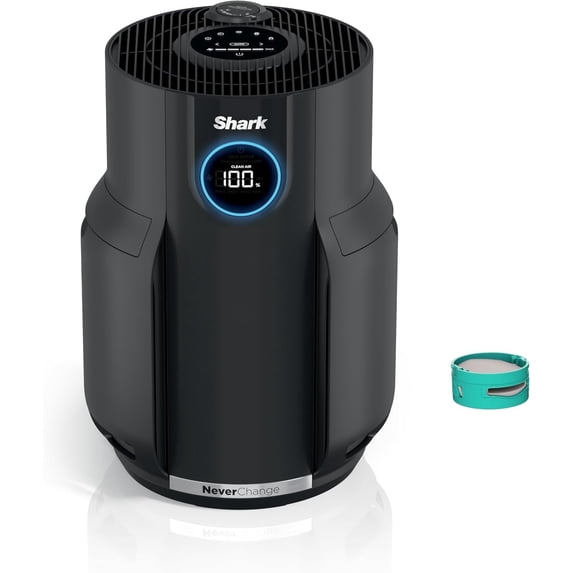 Shark HP152 Air Purifiers for Home Large Room with NeverChange Filter, Covers 650 Sq. ft, Odor Neutralizer and Clean Sense Technology