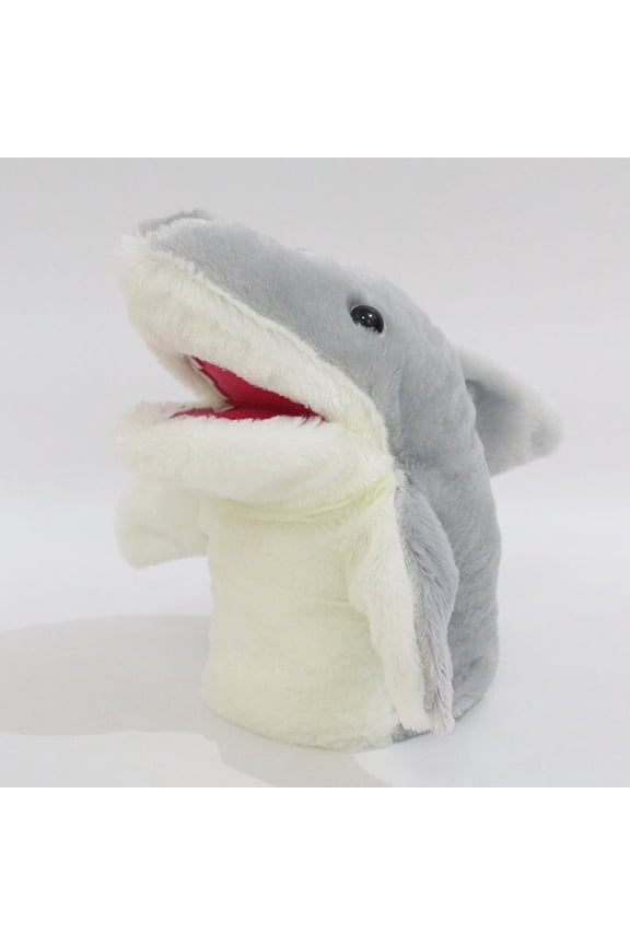 Shark Hand Doll Gloves Plush Gloves Small Shark Arm Toy Sleeve Hand Mouth Movable Open Mouth Baby Children Pacify F