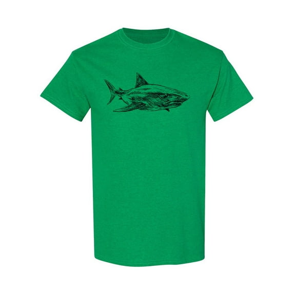 Shark Hand Sketch T-Shirt Men -Image by Shutterstock, Male x-Large