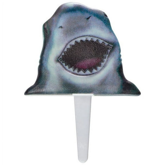 Shark Head Cupcake DecoPics - 12ct Shark Head Cupcake Toppers