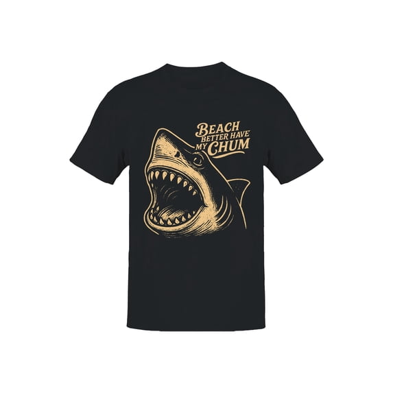 Shark Humor: Beach Better Have My Chum Men's T-shirt