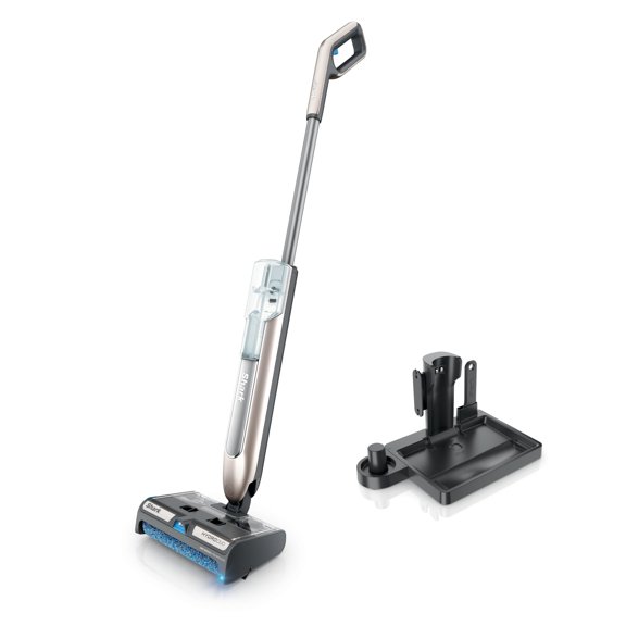 Shark HydroDuo Cordless Hard Floor Cleaner with Dirt-Reveal Technology, Wet and Dry Debris Pickup, Antimicrobial Brushroll, Stone Metallic, WW201