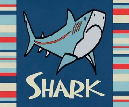 Shark I Canvas Art - Shanni Welsh (20 x 24)