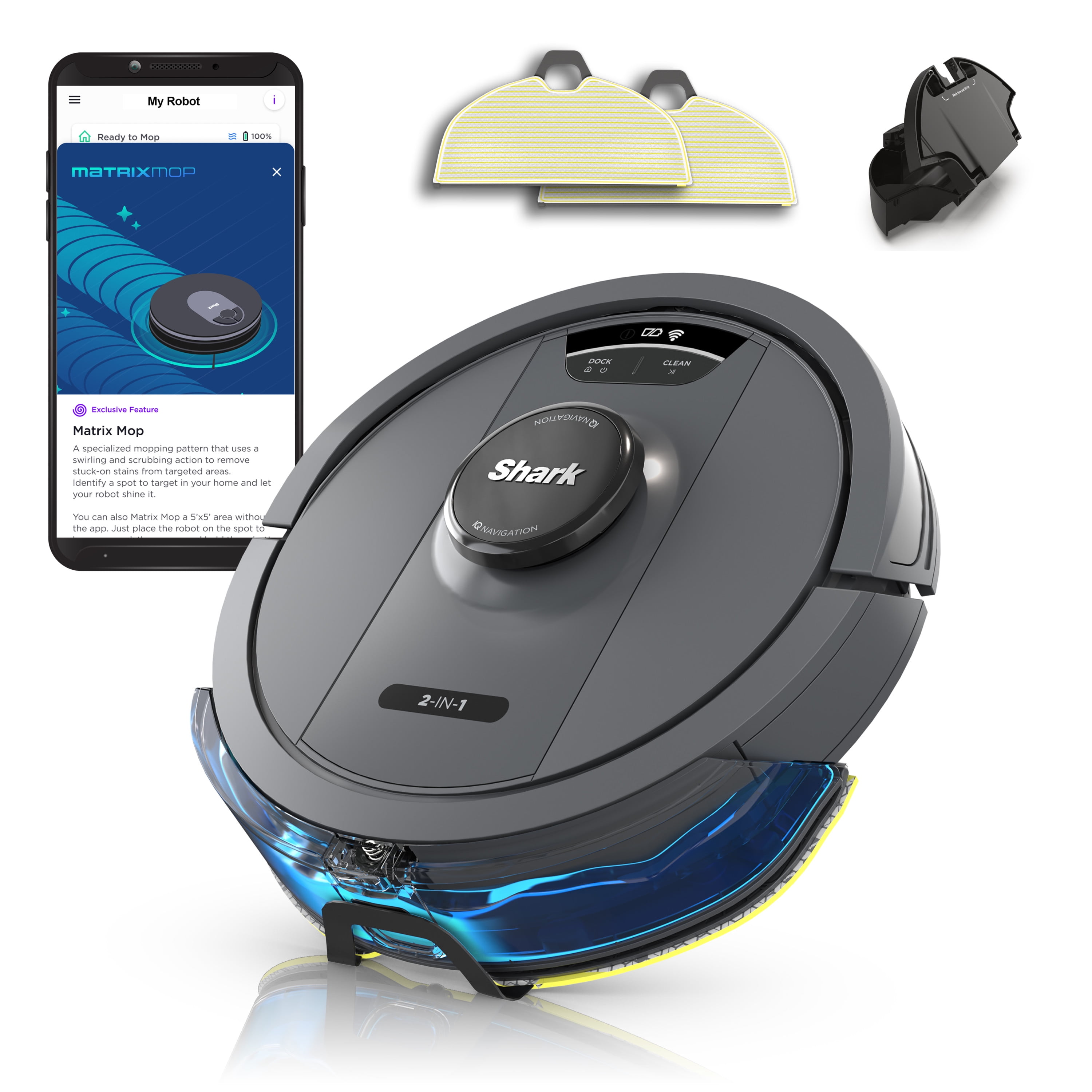 Shark IQ 2in1 Robot Vacuum and Mop with Matrix Clean Navigation