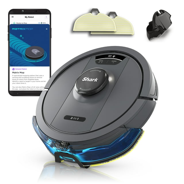 Shark IQ RV2402WD 2-in-1 Robot Vacuum and Mop with Matrix Clean Navigation