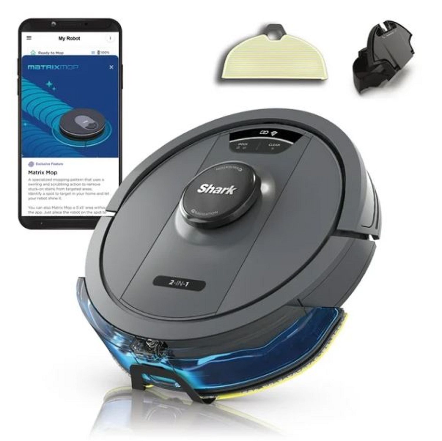 Shark IQ 2-in-1 Robot Vacuum and Mop with Matrix Clean Navigation, RV2402WD - image 1 of 3