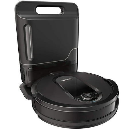 Shark - IQ Robot Self-Empty XL RV1001AE, Wi-Fi Connected, Robot Vacuum with Self-Cleaning Brushroll - Black