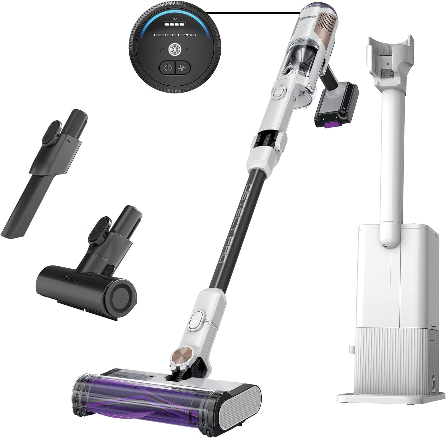 Restored Shark IW3615 Detect Pro Cordless Stick Vacuum with HEPA Auto-Empty System, Flexible Wand, Portable Handheld Attachment, Ideal for Household Pet Hair, 60 Minute Runtime (Refurbished)