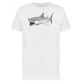 thumbnail image 1 of Shark In Ink Style T-Shirt Men -Image by Shutterstock, Male 3X-Large, 1 of 2