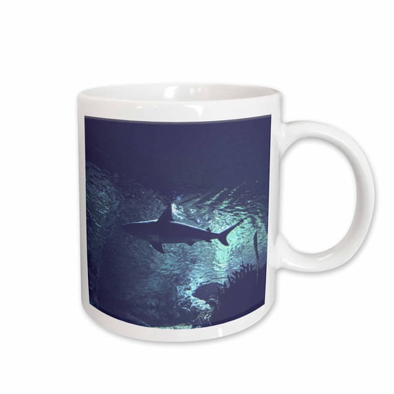 3drose, Shark in the Ocean, 15oz Mug