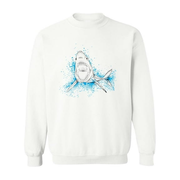 Shark In The Sea Sweatshirt Men -Image by Shutterstock, Male 3X-Large