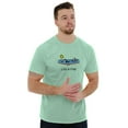 thumbnail image 1 of Shark In Water Swimming Beach Day Ocean Men's Graphic T Shirt Tees Brisco Brands L, 1 of 6