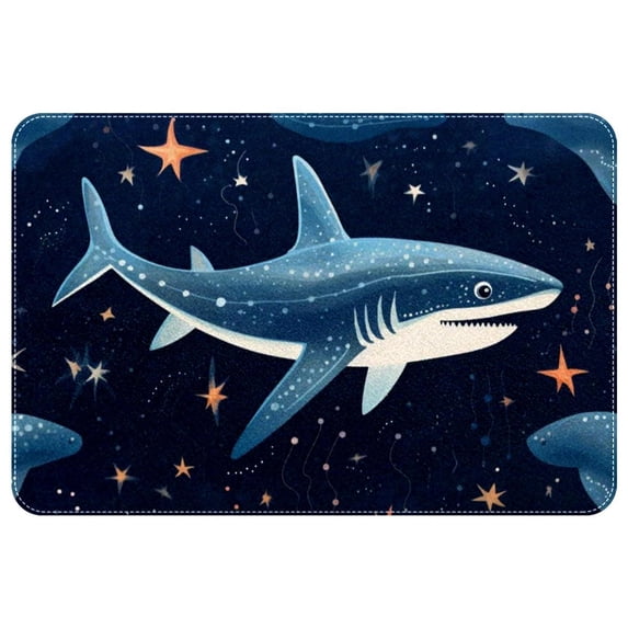 Shark Indoor Rug Outdoor Carpet Door Rug Polyester Non-Slip Machine Washable Bath Mats