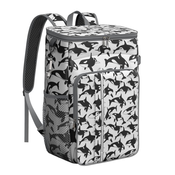 Shark Insulated Cooler Backpack - 20L Leakproof Soft Cooler Bag for Camping, Beach & Picnic with High-Capacity (26 Cans), Long-Lasting Insulation & Multiple Pockets