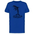 thumbnail image 1 of Shark Jumpin T-Shirt Men -Image by Shutterstock, Male 4X-Large, 1 of 2