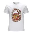 thumbnail image 1 of Shark Junk Food Vintage T-shirt Mens Cotton Classic Crewneck Short Sleeve Tees Unisex White S, 1 of 5