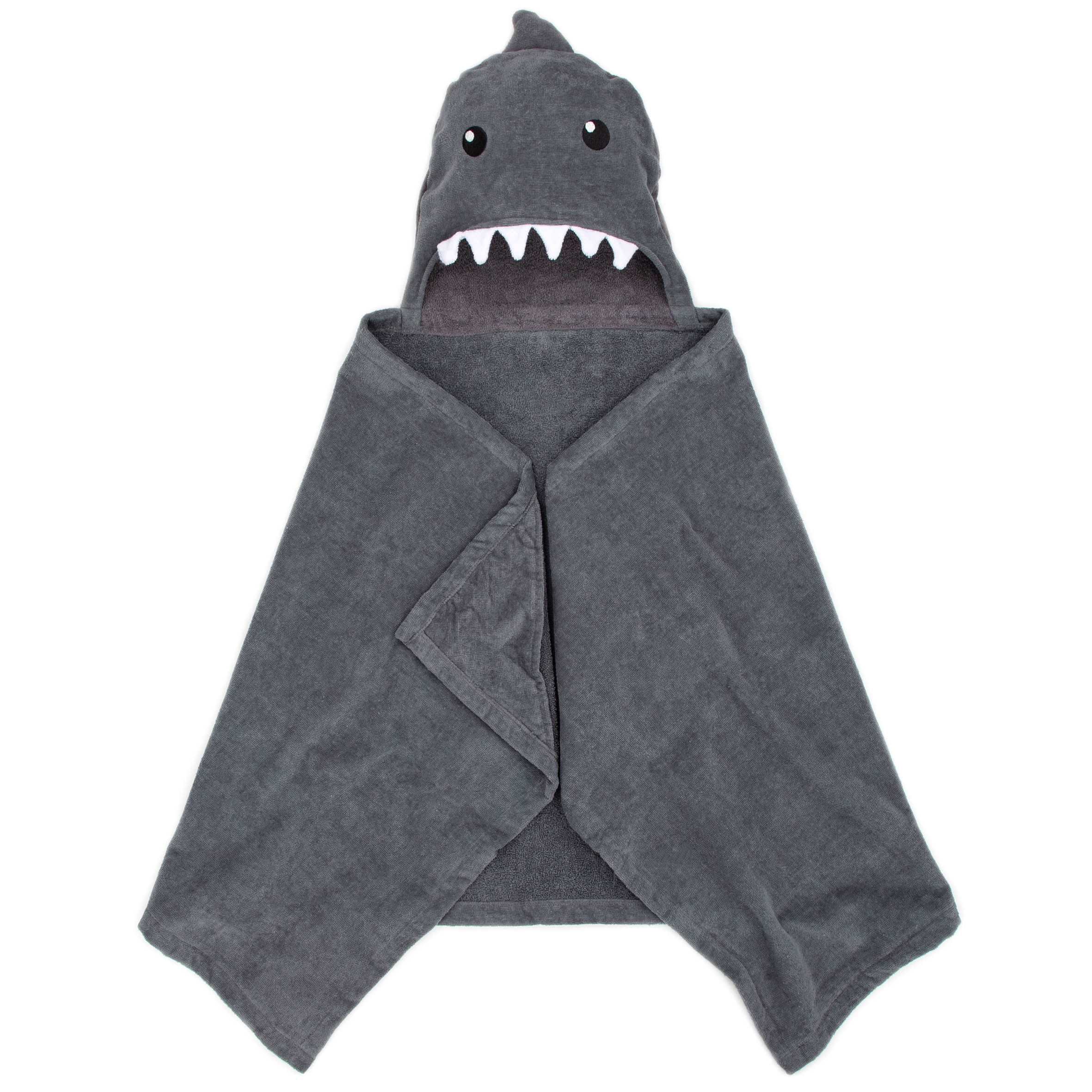 Your Zone Kids Blue Shark Cotton Hooded Towel