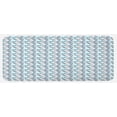 thumbnail image 1 of Shark Kitchen Mat, Retro Style Different Abstract Silhouettes of Dangerous High Seas, Plush Decorative Kitchen Mat with Non Slip Backing, 47" X 19", Blue Navy Blue Grey, by Ambesonne, 1 of 1