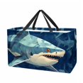 thumbnail image 1 of Shark Large Capacity Reusable Foldable Oxford Cloth Storage Bin - Decorative Box, Collapsible Bucket, and Convenient Storage Basket, 1 of 7