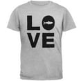 thumbnail image 1 of Shark Love Mens T Shirt Heather 3X-LG, 1 of 1