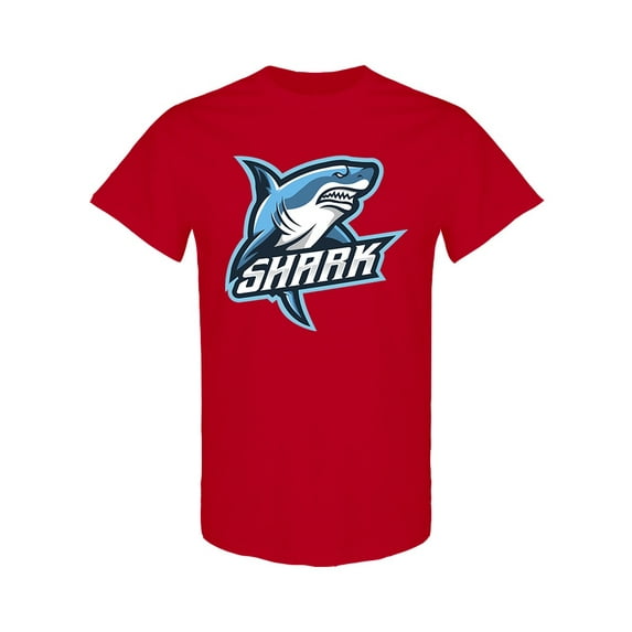 Shark Mascot Sport T-Shirt Men -Image by Shutterstock, Male Medium