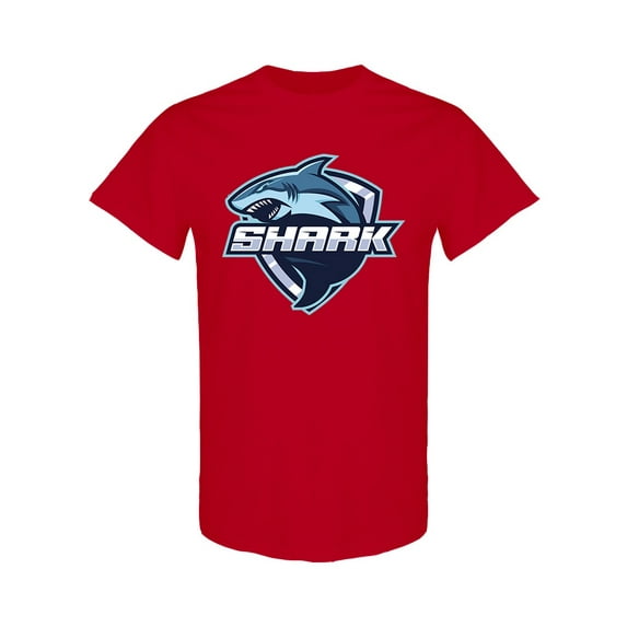 Shark Mascot T-Shirt Men -Image by Shutterstock, Male Medium