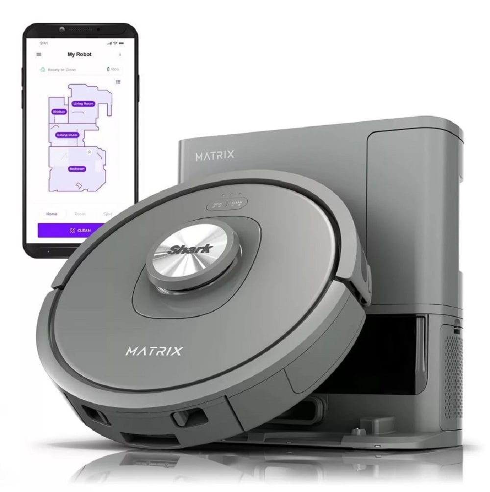Shark Matrix SelfEmptying Robot Vacuum Precision Home Mapping, WiFi