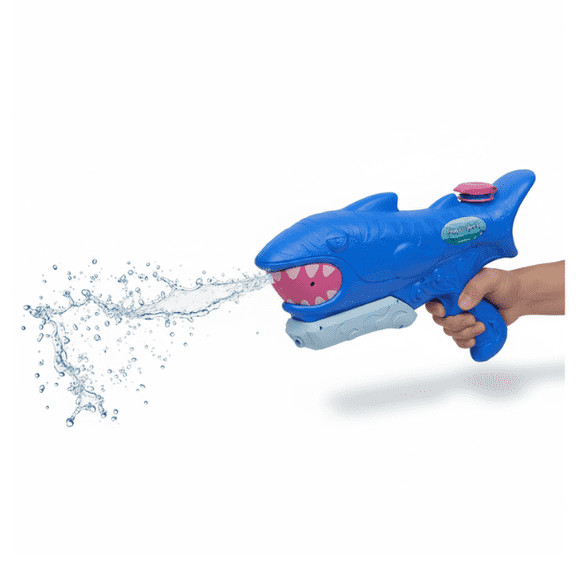 Shark Mega Water Blaster Toy 30ft Range, Large Tank, Outdoor Summer Fun