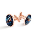 thumbnail image 1 of Shark Men's Stainless Steel Cufflinks for Suit and Tie Formal Occasions, 1 of 1