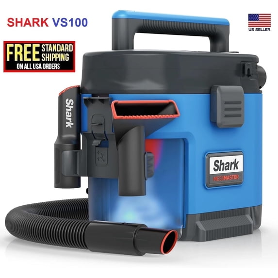 Shark MessMaster 1 Gallon Portable Wet & Dry Vacuum for Pets & Cars VS100 VS101