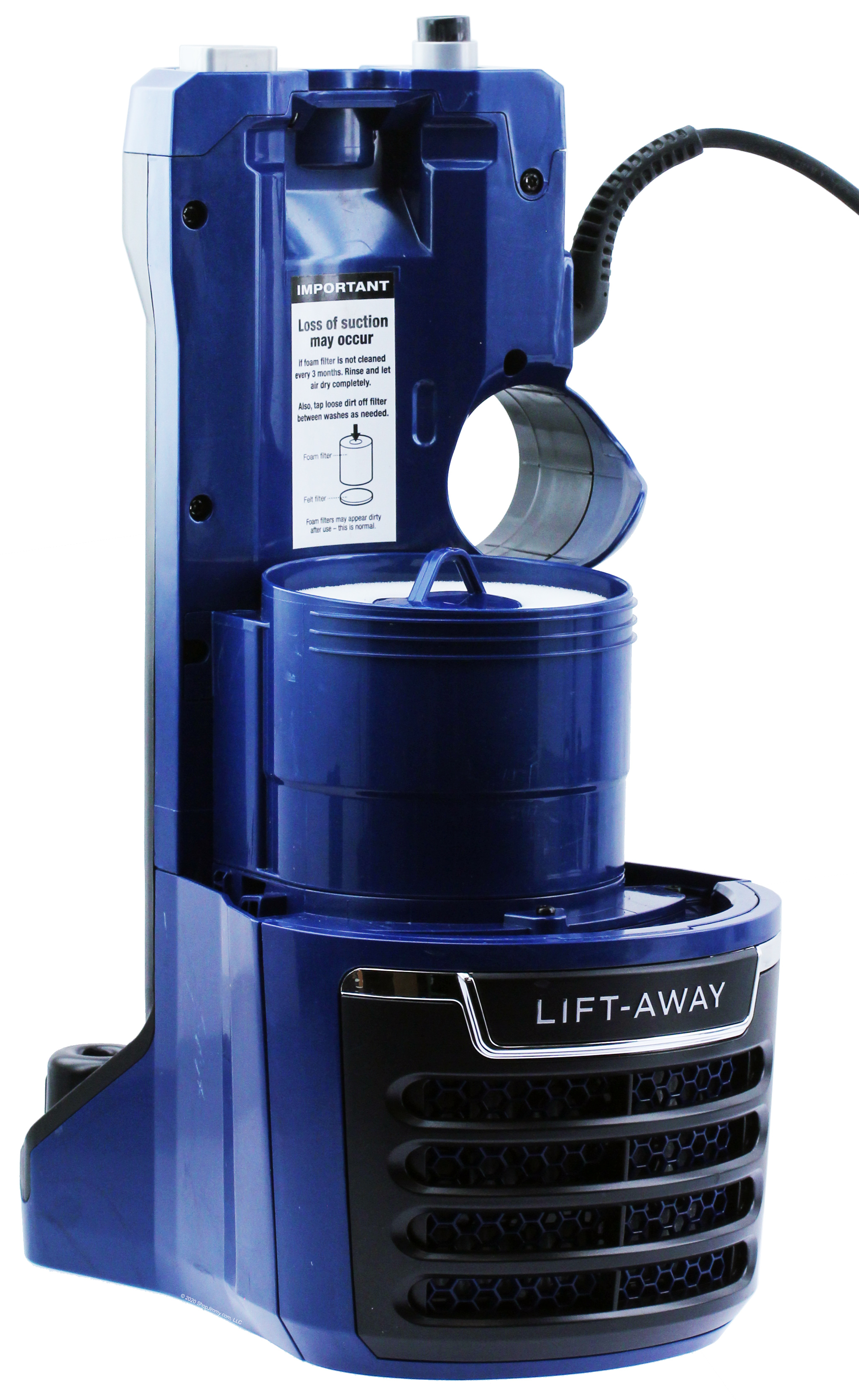 Shark Motor and Chassis for Rotator UV700 Vacuums w/3 Filters