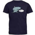 thumbnail image 1 of Shark Nailed It Hammerhead Funny Pun Mens T Shirt Navy 2XL, 1 of 1