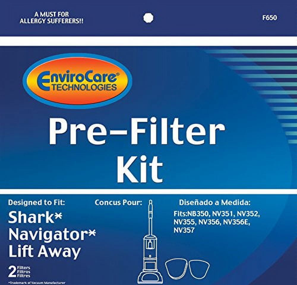 Shark Replacement Filter Set XFF350 Navigator LiftAway NV350, NV351