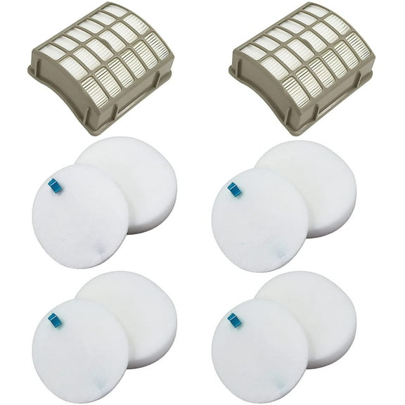 For Shark Navigator dlx Filter NV60 NV70 NV80 Replacement Filters,NV70 26,NV71,NV90,UV420 NV90 26 NV95 NV80 and NVC80C.4+4 Foam Filters + 2 HEPA Filters