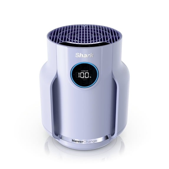 Shark NeverChange Compact Pro 250 Sq Ft HEPA Air Purifier, 5-Year HEPA-Exceeding Filter, Captures Pollutants, Pet Dander, Dust, and Smoke, HP070PU Lilac