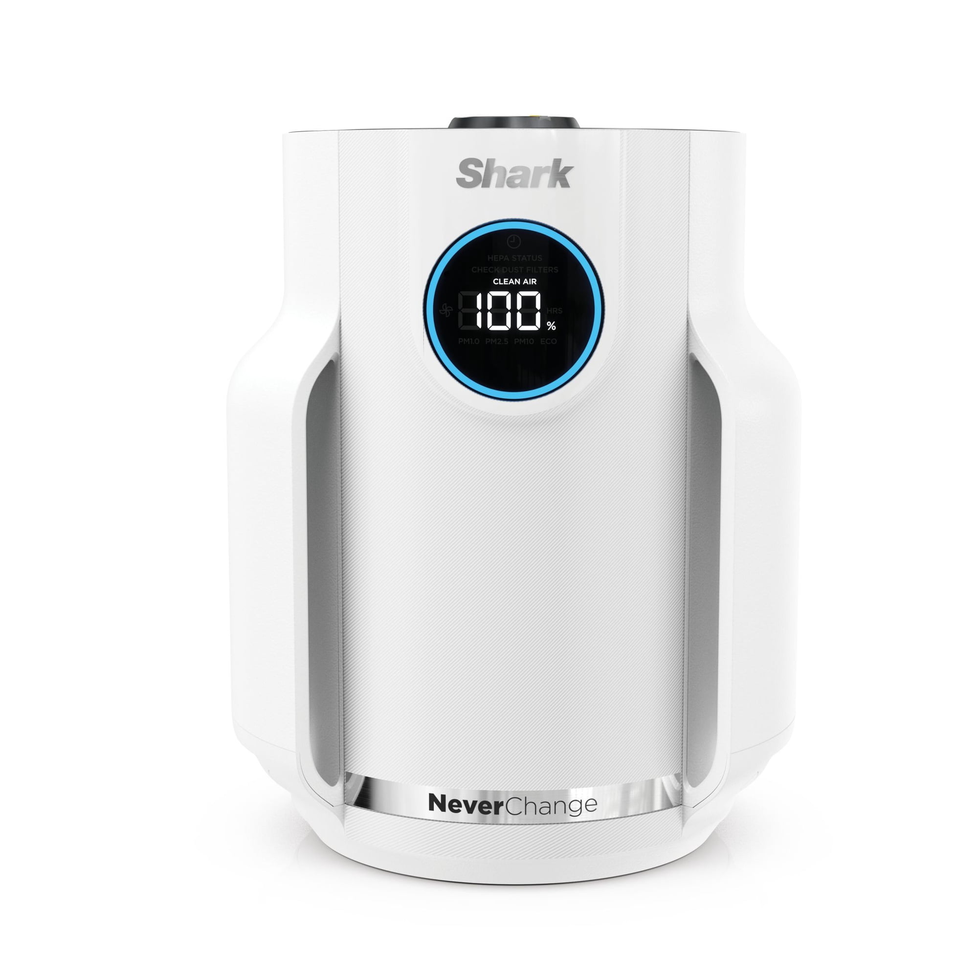 Shark NeverChange Compact Pro 250 Sq Ft HEPA Air Purifier, 5-Year HEPA-Exceeding Filter, Captures Pollutants, Pet Dander, Dust, and Smoke, HP072WH White