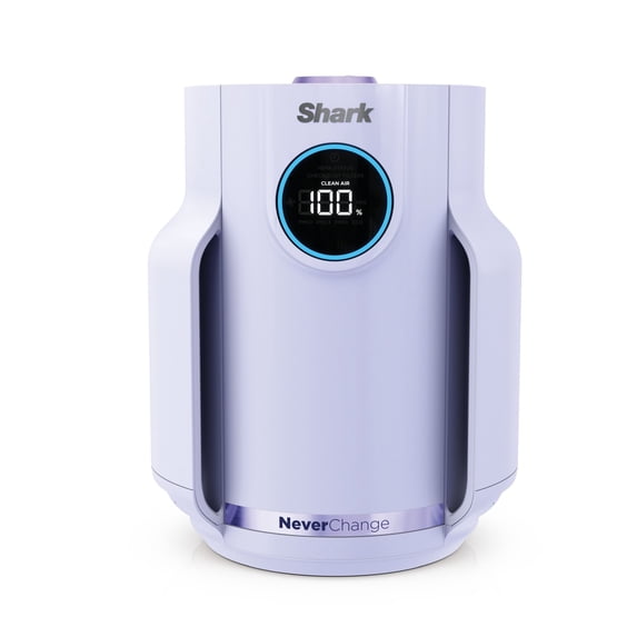 Shark NeverChange Compact Pro 250 Sq Ft HEPA Air Purifier, 5-Year HEPA-Exceeding Filter, Captures Pollutants, Pet Dander, Dust, and Smoke, HP072PL Lilac