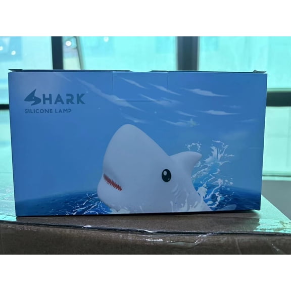 Shark Night Light for Children, 7 Color Changing LED Portable Touch Baby Lamp, USB Rechargeable Silicone Animal Night Light for Children, Kindergarten, Toddlers (Shark)