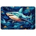 thumbnail image 1 of Shark Non-Slip Machine Washable Polyester Kitchen Mat Indoor Rug Kitchen Rug, 1 of 6