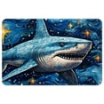 thumbnail image 1 of Shark Non-Slip Polyester Door Mat Floor Mats Bath Rugs Machine Washable, 1 of 6