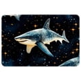 thumbnail image 1 of Shark Non-Slip Polyester Indoor Floor Carpet Rug - Machine Washable Door Rugs, 1 of 6